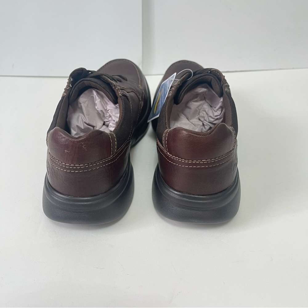 Clarks Mens Bradley Vibe Moc Toe Sneaker In Tan Tumble - New In Box -Reemoly - Picture 5 of 16